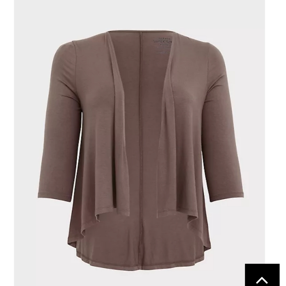 🆕 3X SUPER SOFT DARK TAUPE HI-LO CARDIGAN